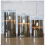 (Grey) Silver Gray Glass Flameless Flickering Candle Light with Remote Control 4