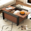 Casart 92cm Coffee Table w/Sliding Top Square Center Table Extendable Cocktail TeaTable 9