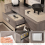Casart T-Shaped Industrial Console Table Narrow Sofa Side Table Entryway Display Shlves 6