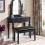 Casart Keyboard Seat Piano Bench Double Duet Seat W/Padded Cushion Storage Compartment 5