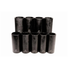 9 Piece 0.5 in. Drive 6 Point Metric Impact Socket Set