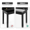 Casart Keyboard Seat Piano Bench Double Duet Seat W/Padded Cushion Storage Compartment 7