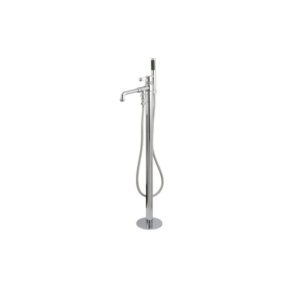 Paris Single Handle Freestanding Roman Tub Filler With Hand Shower - Chrome 780475792340