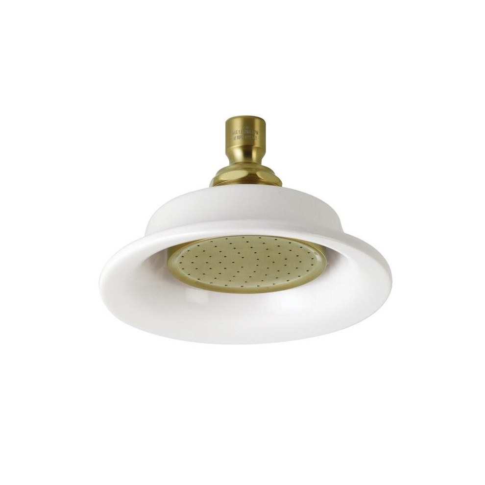 Victorian Sunflower Shower Head, Brushed Brass 780475785694