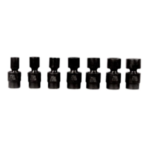 Keen 7 Piece 0.5 in. Drive 6 Point Flex Impact Socket Set