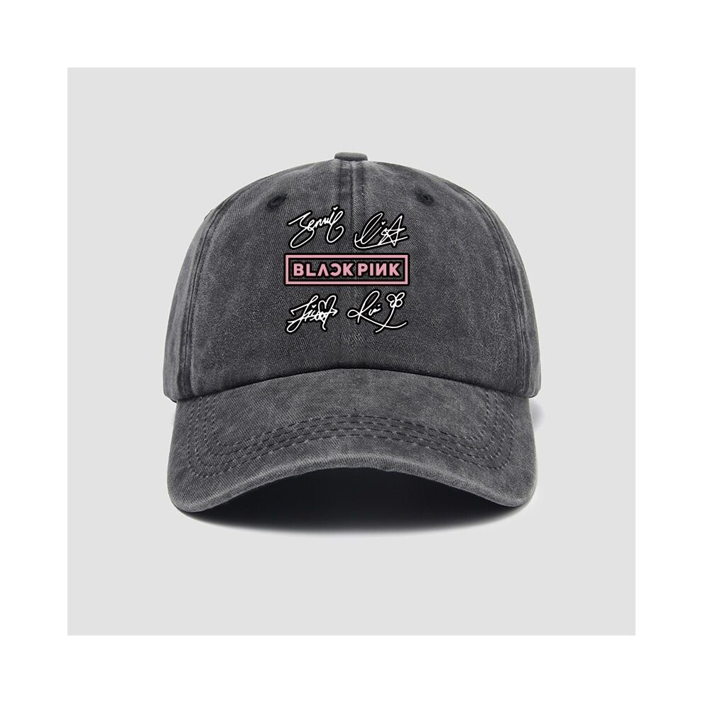 (black) BLACKPINK with the same hat baseball cap men and women youth duck tongue hat cover