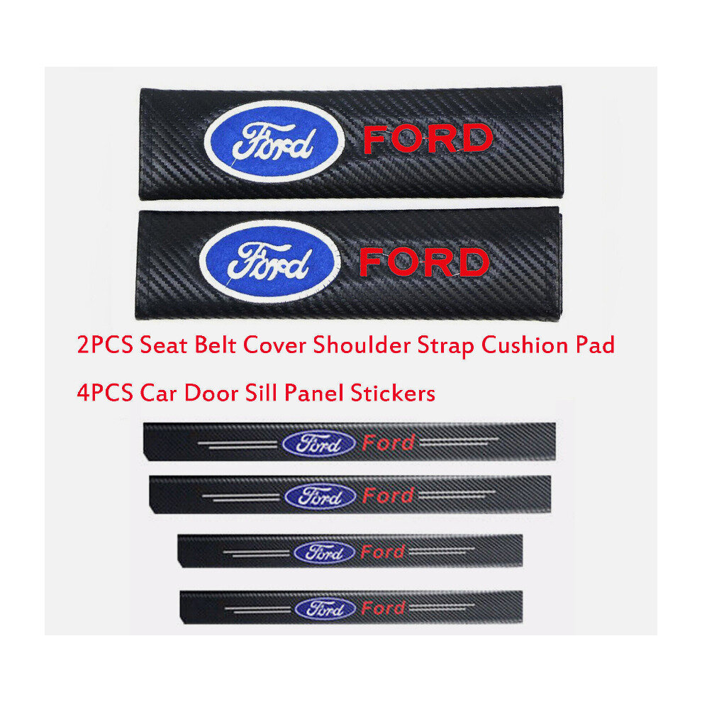 (Pack A) Ford Car Door Sill Protect+Seat Belt Shoulder Pad 4754135890642