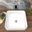 NES Home Nes Home Oscott 390mm Countertop Basin Square Gloss White 4