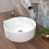 NES Home Nes Home Coley 360mm Countertop Basin Round Gloss White 3