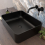 NES Home Nes Home Rogiet 490 x 375mm Countertop Basin Rectangle Matte Black 3