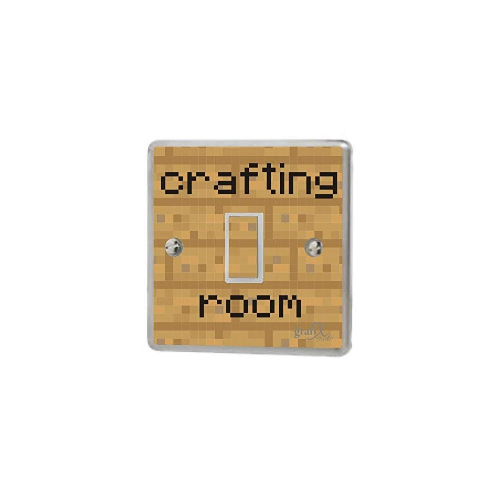 the grafix studio Computer Crafting Room Light Switch Sticker Vinyl/Skin cover, sw147