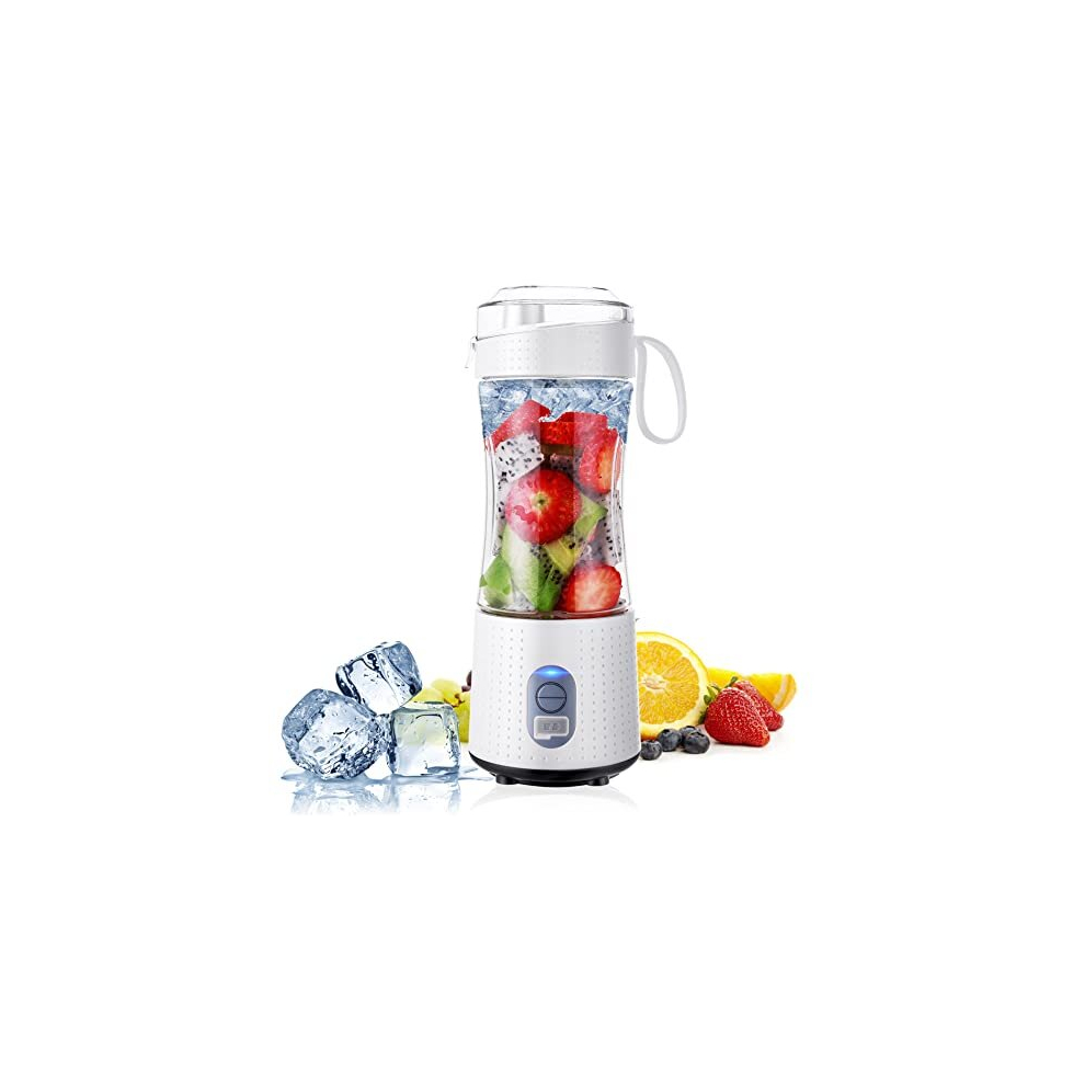 TOPESCT Portable Blender, Rechargeable Personal Blender for Shakes & Smoothies, Small Mini Fruit Juicer Mixer with 4000mAh Battery, 6 3D Blades &