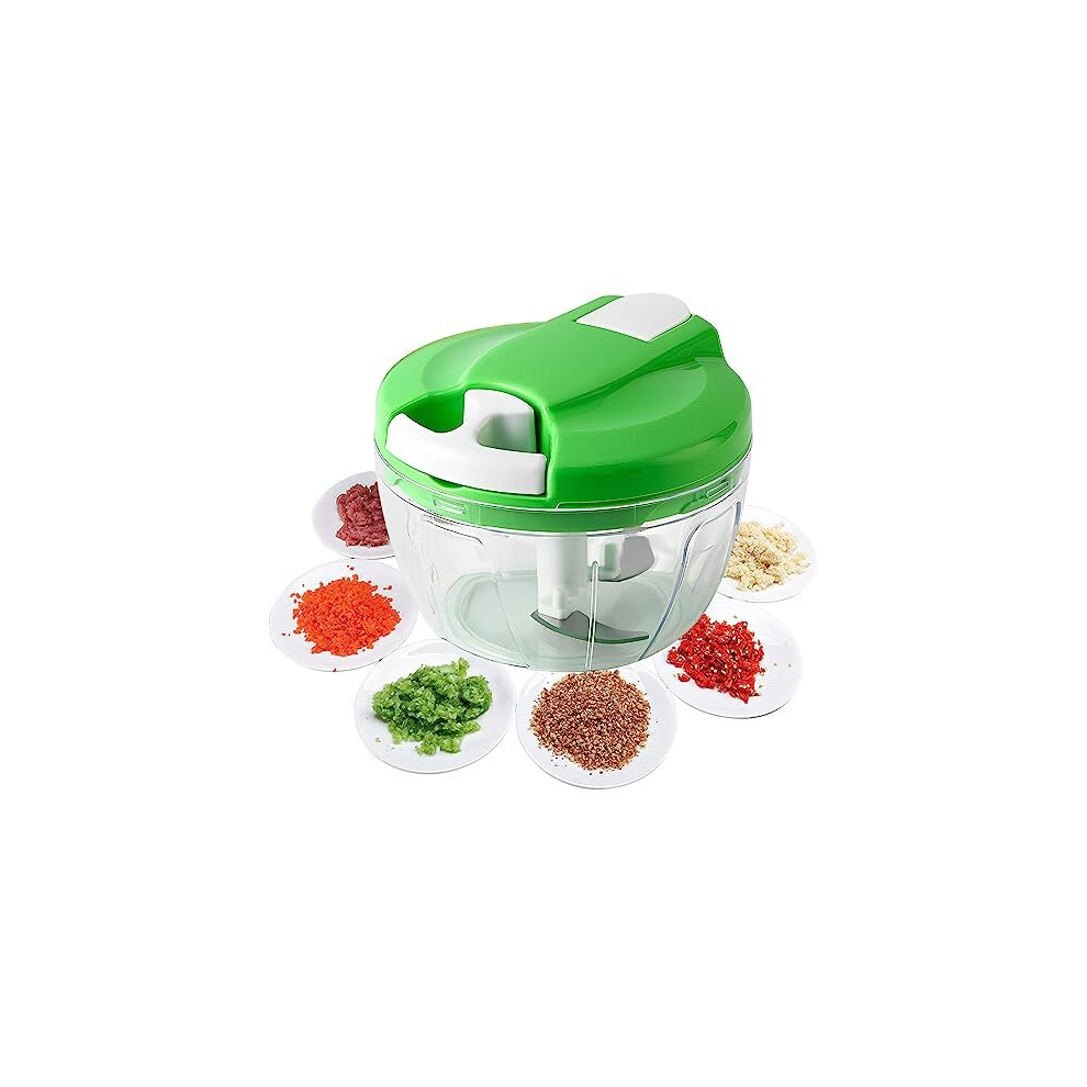 Multi-Function Manual Food Chopper,Manual Food Processor Vegetable Chopper, Portable Hand Pull String Garlic Mincer Onion Cutter for Veggies, Ginger,