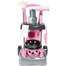 Casdon Deluxe Hetty Cleaning Trolley | Pink Toy Cleaning Trolley For Children Aged 3+ | Includes Several Tools For Imaginative Role Play!