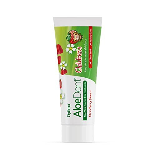 Optima Aloe Dent Fluoride-free Childrens Toothpaste 50ml Strawberry Flavour 1