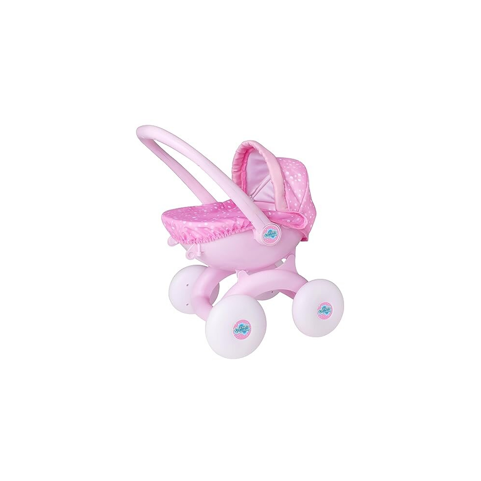Hti Dream Creations 4 In 1 My First Pram 4 Interchangeable Modes Dolls Pram, Dolls Pushchair, Carry Cot, Travel Seat | Pushchair & Pram Toys For Kids Boys
