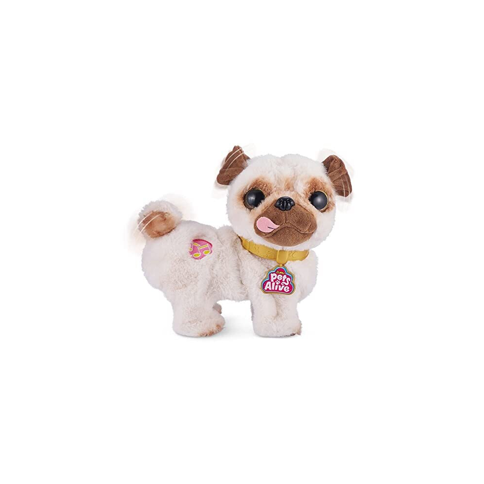 Pets Alive Poppy The Booty Shakin? Pug ? Interactive Dancing Plush Puppy by ZURU