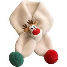 Christmas Cute Scarf Warm Scarf Neck Warmer For Toddlers Boys Girls Silk Scarf For Hair