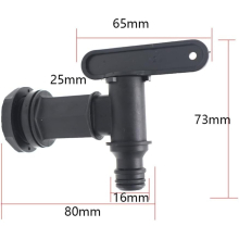 2pcs Replacement IBC Barrel Water Butt Tap Rain Barrel Water Tank 3/4in Faucet Garden Water Barrel Water Tank Spout Valve