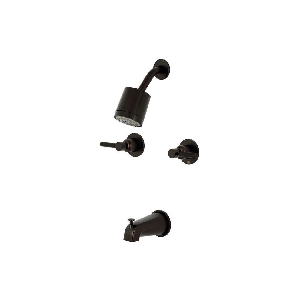 Kaiser Tub & Shower Faucet With 2 Handles, Oil Rubbed Bronze 780475785175