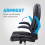 High back ergonomic office chair Swivel tilt function computer chair 6