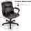 Big & Tall Executive Height Adjustable PU Leather (Brown) 8