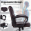Big & Tall Executive Height Adjustable PU Leather (Brown) 5