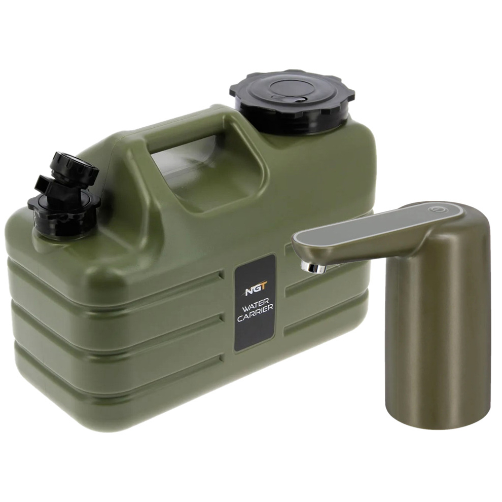 NGT Water Container Tap Carp Fishing Camping USB Auto Water Tap 11L Container