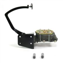 32 Ford Manual Brake Pedal Kit Drum & Drum 3 in. Chrome Pad