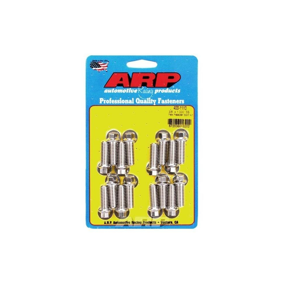 400-1110 0.37 X 1 In. Stainless Steel Header Bolt Kit - Pack Of 16 752561781439
