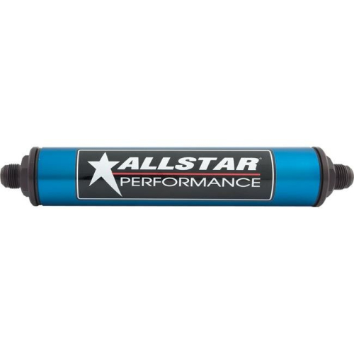 VORTEX 8 in. -8 AN Inline Fuel Filter - Stainless Element