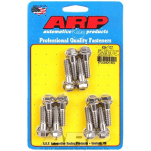 434-1102 8 x 1.18 in. 6 Point Stainless Steel Header Bolt Kit for Chevrolet Gen III LS Series Small Block