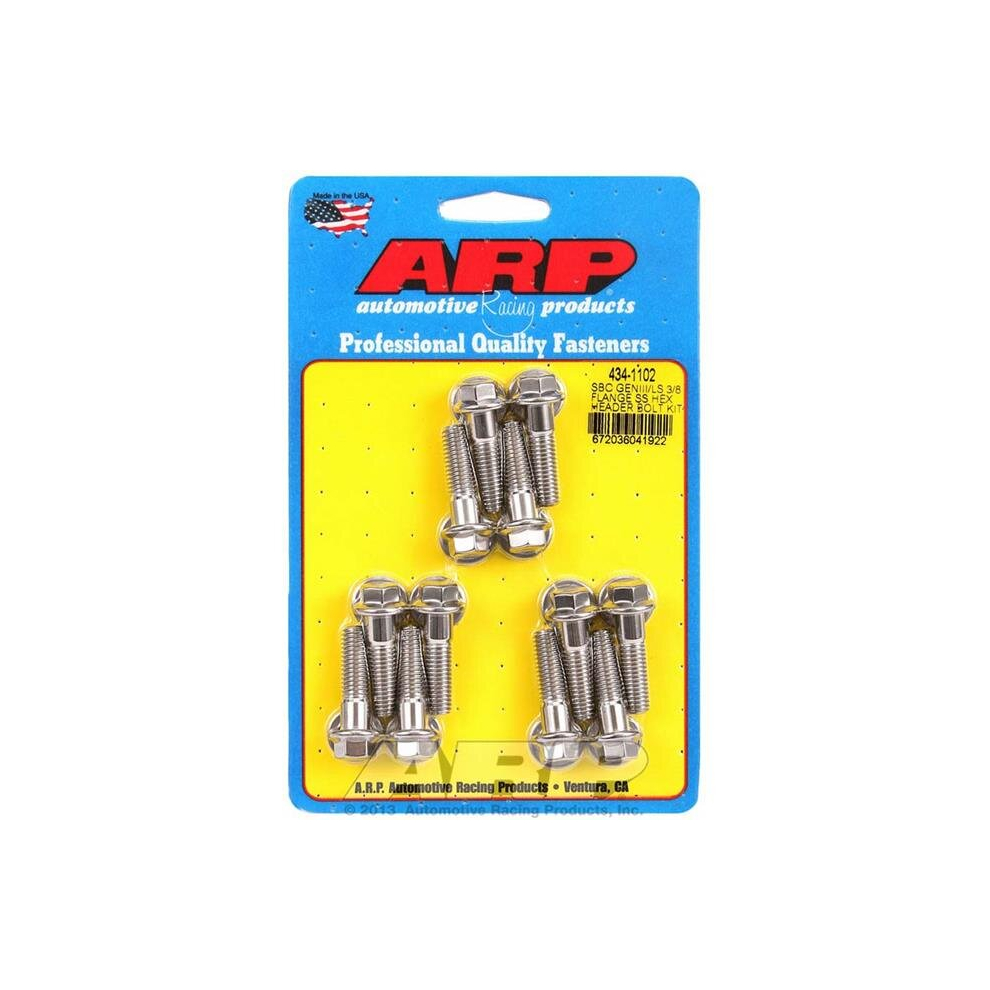 Whole-In-One 434-1102 8 X 1.18 In. 6 Point Stainless Steel Header Bolt Kit For Chevrolet Gen Iii Ls Series Small Block