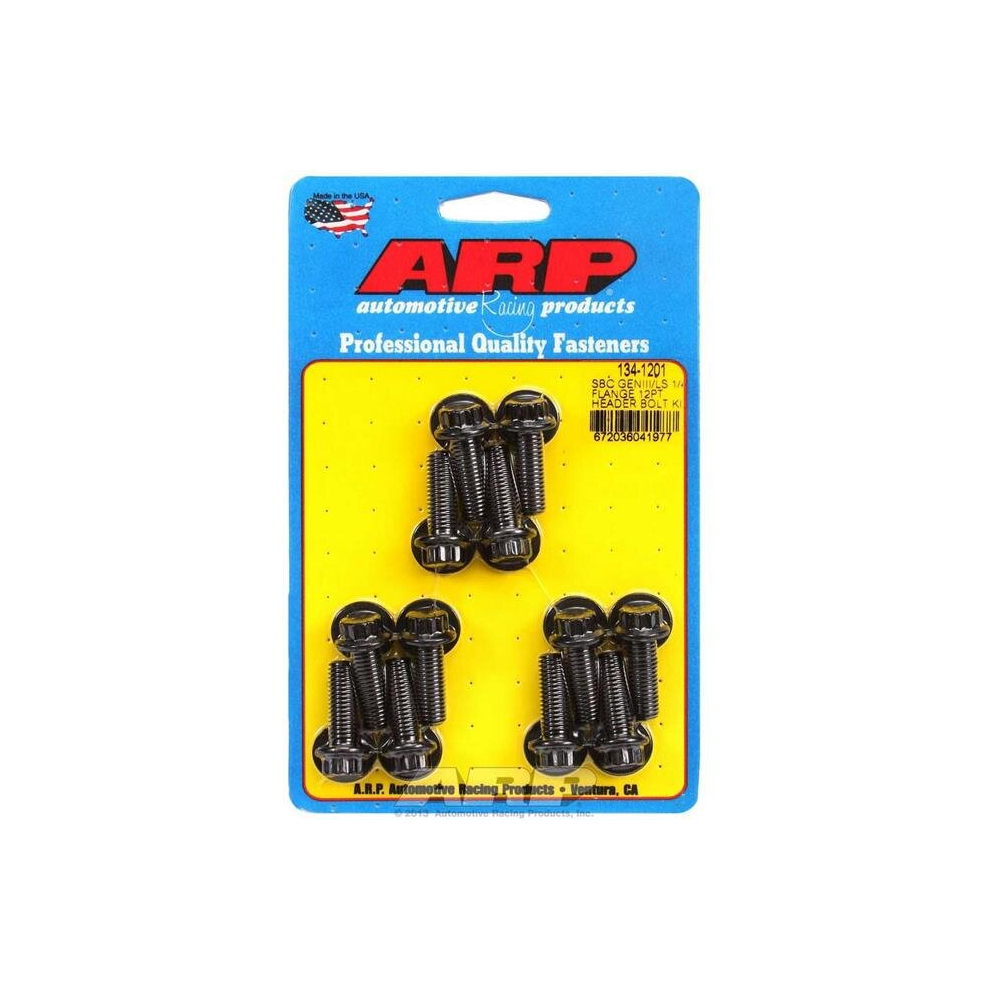 134-1201 8 X 0.98 In. 12 Point Header Bolt Kit For Chevrolet Gen Iii Ls Series Small Block 752561472955