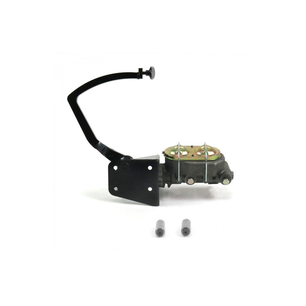32 Ford Manual Brake Pedal Kit Disc & Drum Small Oval Pad Black 734272540772