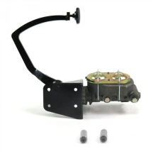 32 Ford Manual Brake Pedal Kit Disc & Drum 3 in. Black Pad