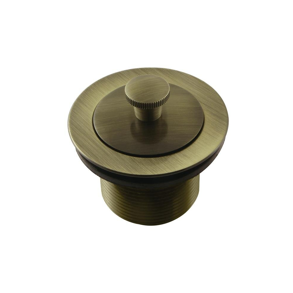 Trimscape Brass Lift & Turn Tub Drain, Antique Brass 780475835085