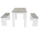 Dining Table with 2 Benches Dining Table Set for Kitchen, Dining Room 6