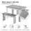 Dining Table with 2 Benches Dining Table Set for Kitchen, Dining Room 3