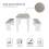 Dining Table with 2 Benches Dining Table Set for Kitchen, Dining Room 4