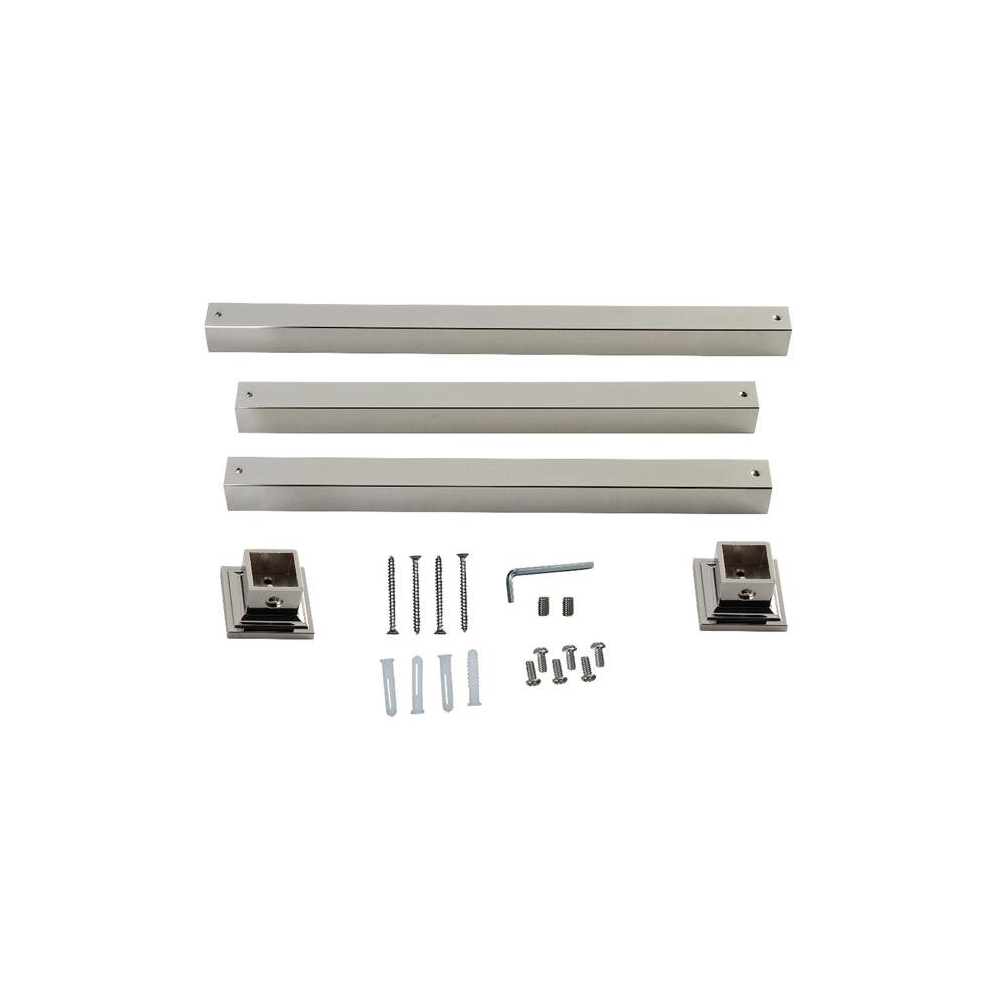 Monarch Console Sink Legs Wall Support, Polished Nickel 780475834354