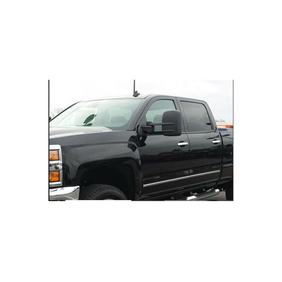 Manual Towing Mirrors With Heated Function For 2014-2018 Chevy 1500 Silverado 714224557546
