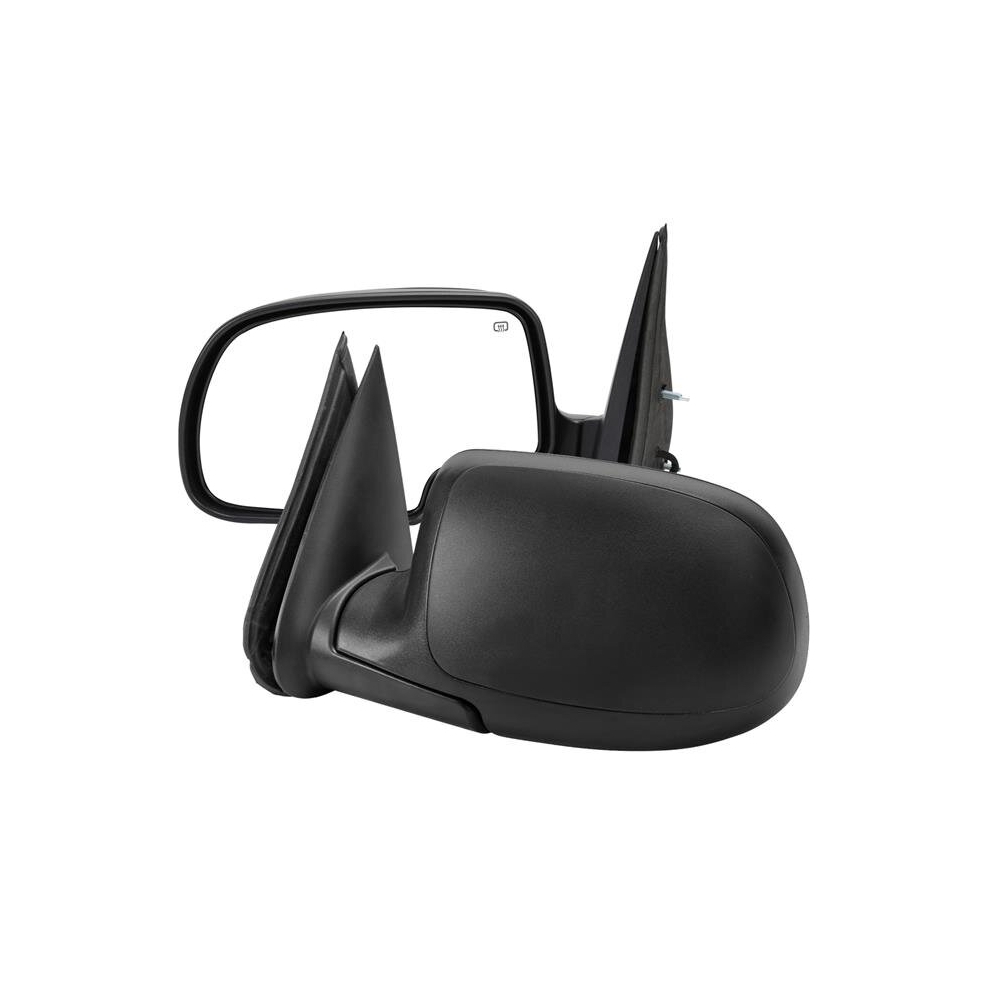 Matte Power Heated Side Mirrors For 1999-2002 Chevrolet Silverado 1500-2500-3500 Black 756381380063