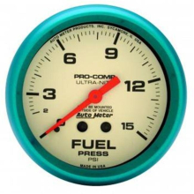 4511 Ultra-Nite Fuel Pressure Gauge - 2.62 in. - 0-15 PSI