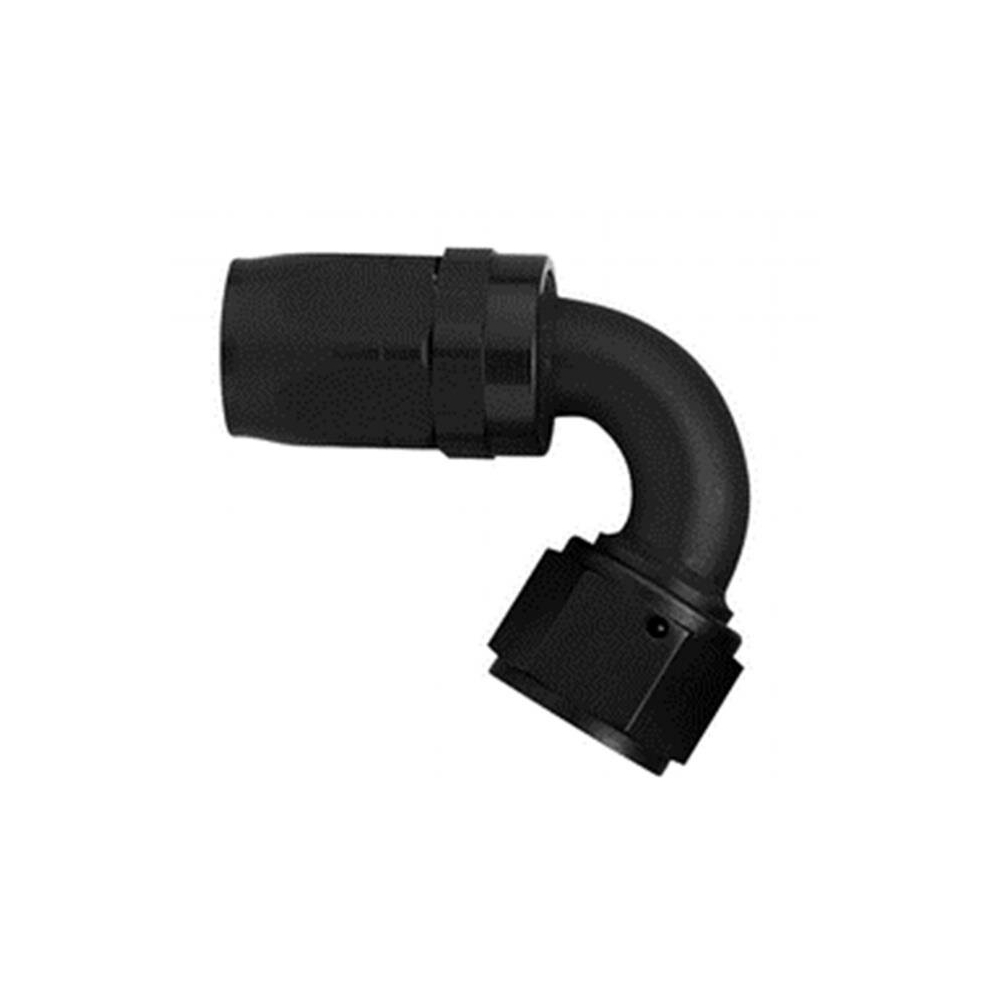 Aluminium Swivel 120 Deg - 6 Hose End Black 759332532023