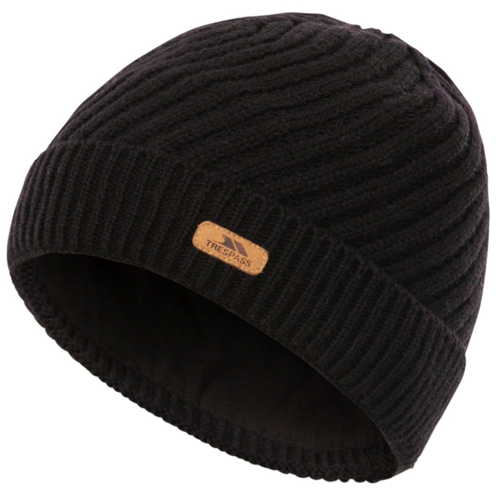 Trespass (Each, Black) Womens Beanie Hat Knitted Twisted