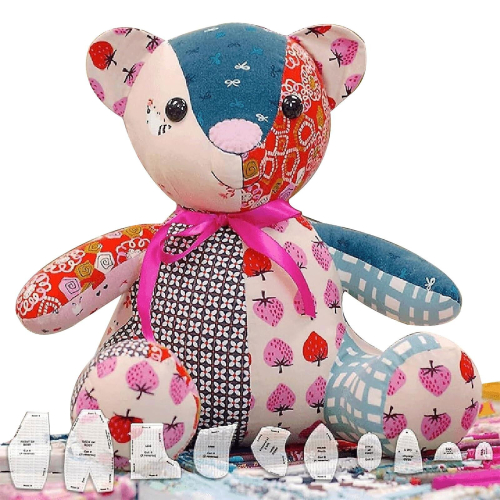 10pcs Memory Bear Template Ruler Set Sewing Auxiliary Tools 10/12/15 Inch  100% New