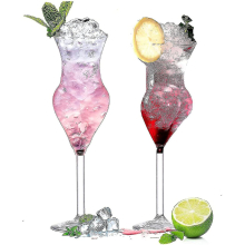 Creative Lady Cocktail Glass 2-piece Set,whiskey Glass, Champagne Goblet, Suitable For Banquet Bars