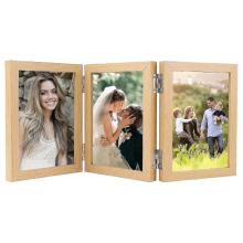 Photo Frame Light Color 10x15 Cm Three Photo Frame Collapsible Collage Multiple Photos Family Gift