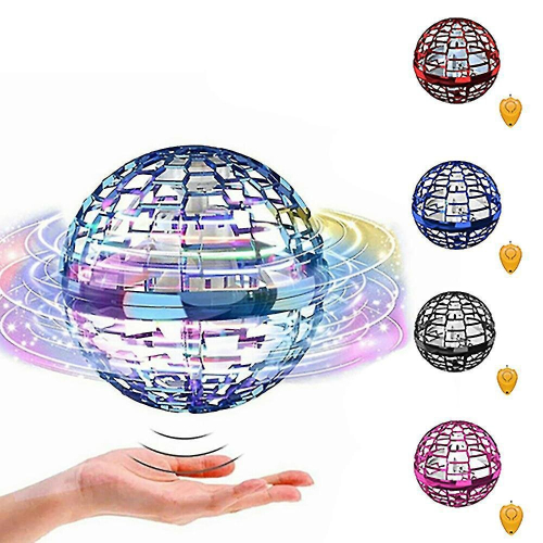 (Random 2Pcs) 2 Pack Pro Hover Ball Flying Ball Led Spinner Ball Flying Orb Toy -sz4